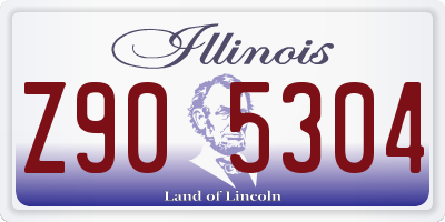 IL license plate Z905304