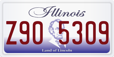 IL license plate Z905309