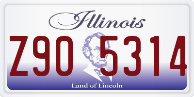IL license plate Z905314