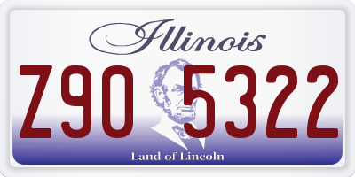 IL license plate Z905322
