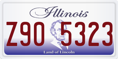 IL license plate Z905323
