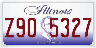 IL license plate Z905327