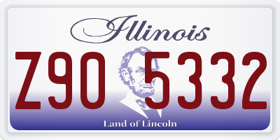 IL license plate Z905332