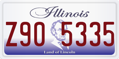 IL license plate Z905335