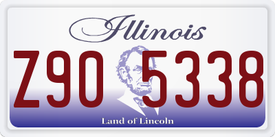 IL license plate Z905338