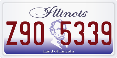 IL license plate Z905339