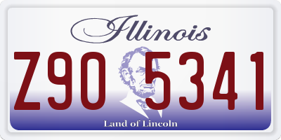 IL license plate Z905341