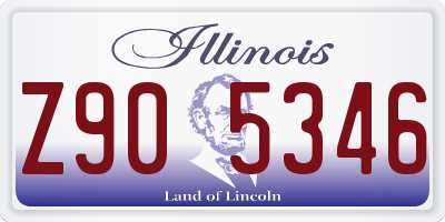 IL license plate Z905346
