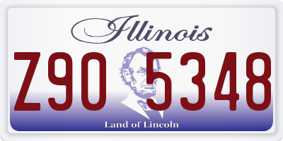 IL license plate Z905348