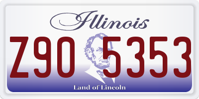 IL license plate Z905353