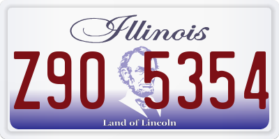 IL license plate Z905354