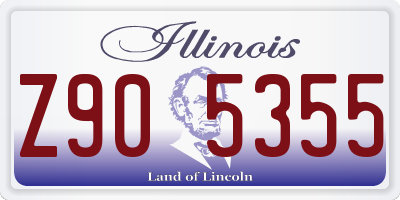 IL license plate Z905355