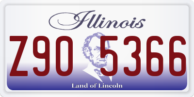 IL license plate Z905366