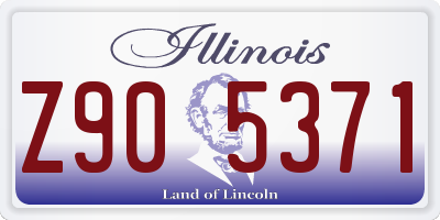IL license plate Z905371