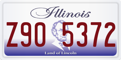 IL license plate Z905372