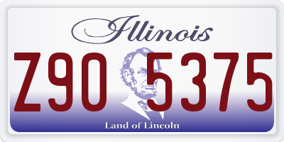 IL license plate Z905375