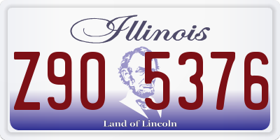 IL license plate Z905376