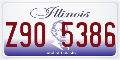 IL license plate Z905386