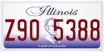 IL license plate Z905388