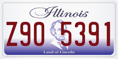 IL license plate Z905391