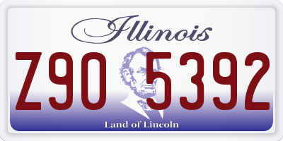 IL license plate Z905392