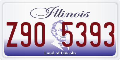 IL license plate Z905393