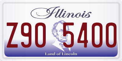IL license plate Z905400