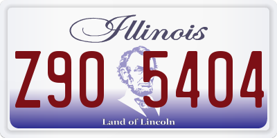 IL license plate Z905404