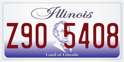 IL license plate Z905408