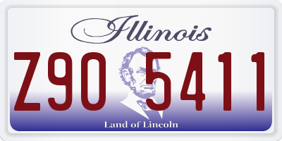 IL license plate Z905411