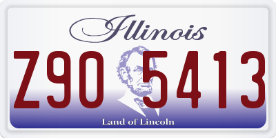 IL license plate Z905413