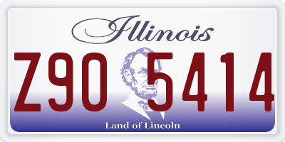 IL license plate Z905414
