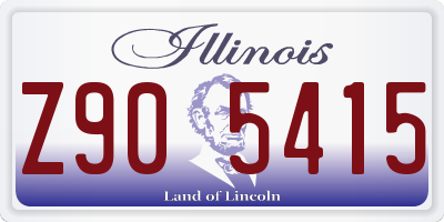 IL license plate Z905415