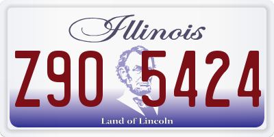 IL license plate Z905424