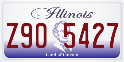 IL license plate Z905427