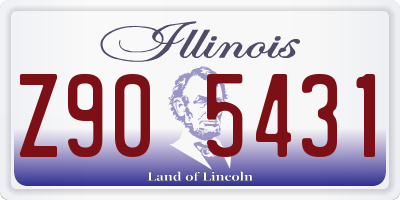 IL license plate Z905431