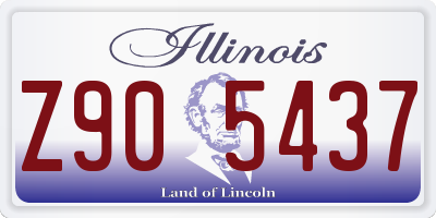 IL license plate Z905437