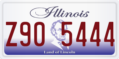 IL license plate Z905444