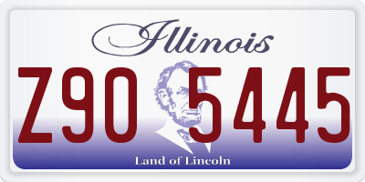 IL license plate Z905445