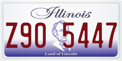 IL license plate Z905447