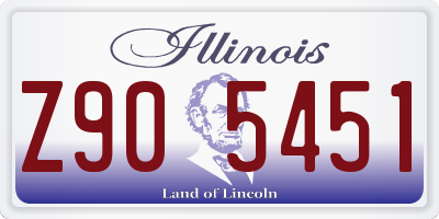 IL license plate Z905451