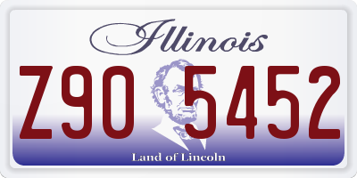 IL license plate Z905452