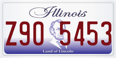 IL license plate Z905453