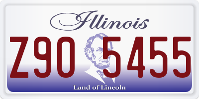 IL license plate Z905455