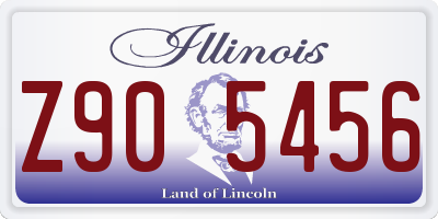 IL license plate Z905456