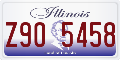 IL license plate Z905458