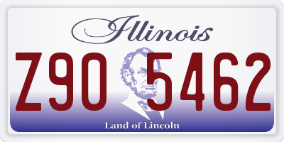 IL license plate Z905462