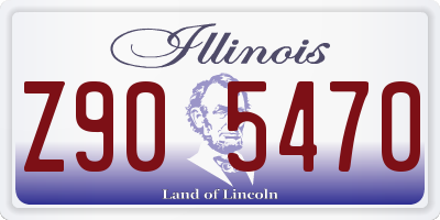 IL license plate Z905470