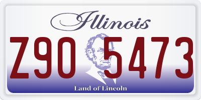 IL license plate Z905473