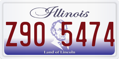 IL license plate Z905474